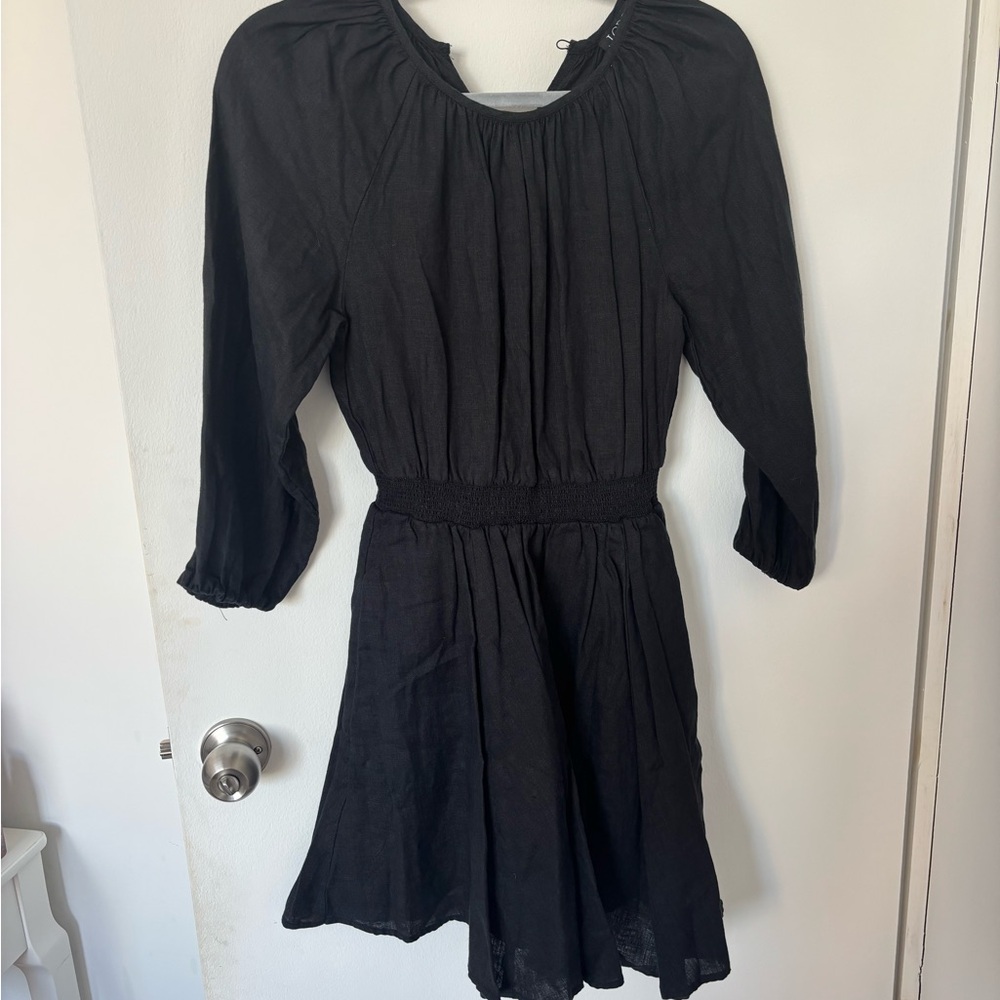 J. Crew Black Long Sleeve Dress